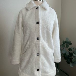 NEW Lands End Fleece Teddy Coat XS (2-4)